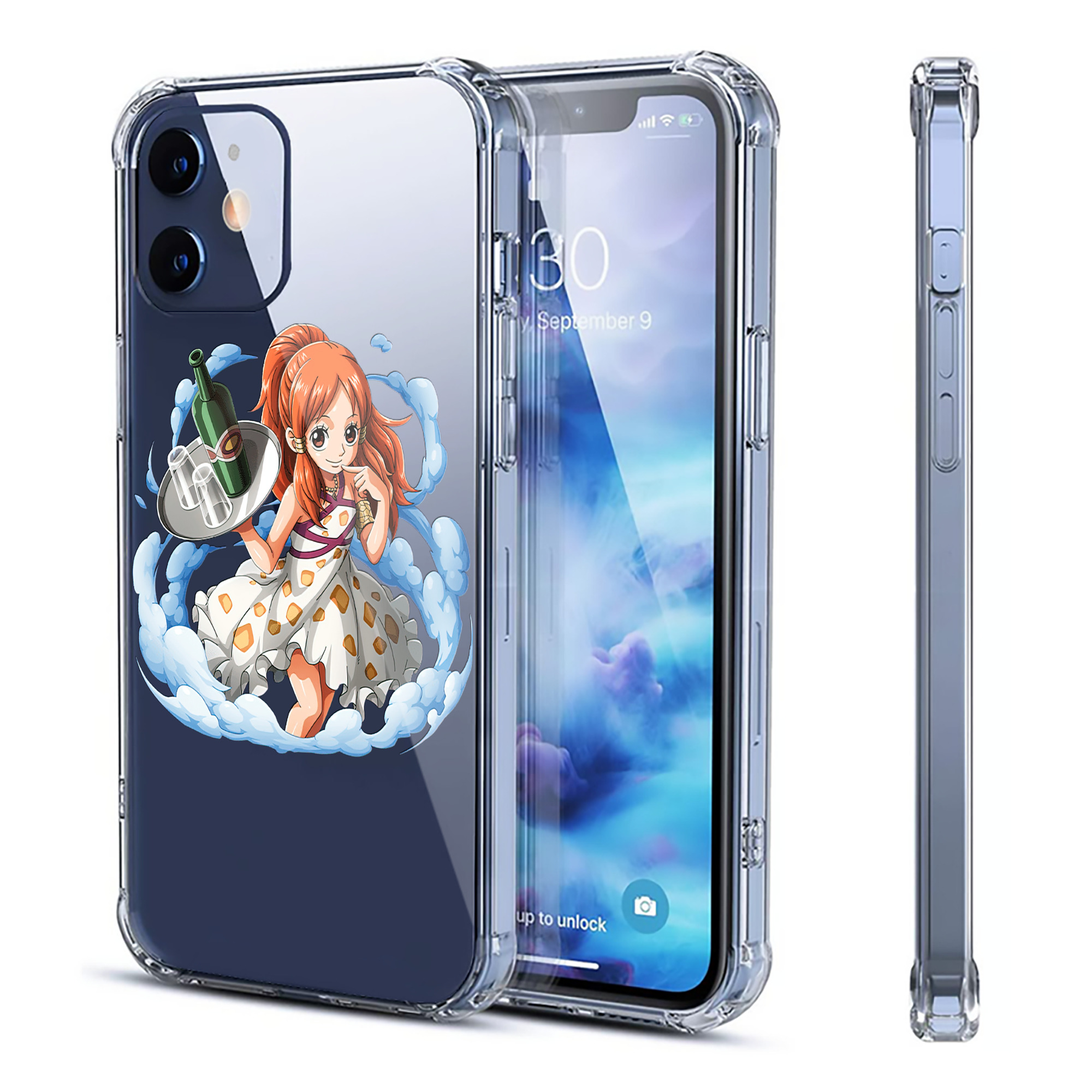（画像用） ワンピース ナミ ONE PIECE Nami 【iPhone 12シリーズ対応】透明スマホケース（クリアソフトケース）